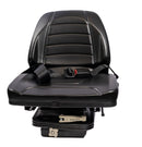 Sedile 450 in sky nero con molleggio meccanico e cintura