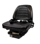 Sedile 450 in sky nero con molleggio meccanico e cintura