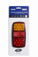 Fanale posteriore dx a LED 12V dimensioni 150x22x80mm