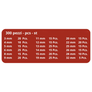 Assortimento anelli seeger 300 pezzi da 3mm a 32mm