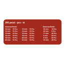 Assortimento seeger 285 pz