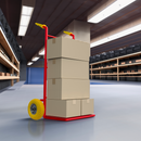 Ruota per carrelli gialla in poliuretano 3.00x4" portata 60kg Ø 260mm