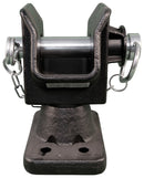 Gancio omologato perno 31mm interasse 120x55mm
