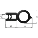 Guarnizione per lamiera o ABS con aggancio da 1mm a 3mm (5 mt)