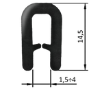 Guarnizione coprilamiera fino a 4mm (20 mt)