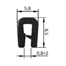 Guarnizione coprilamiera fino a 2,5mm (20 mt)