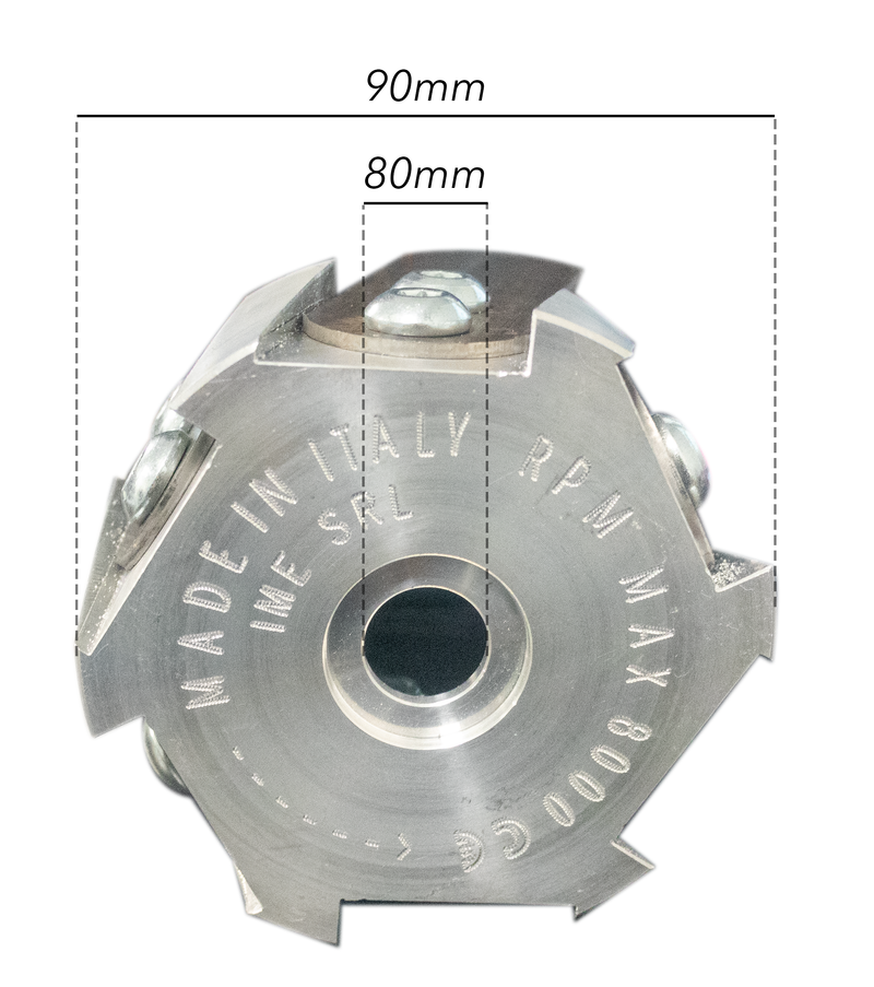 Testina per decespugliatore tipo zappetta con 6 lame in acciaio