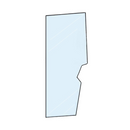 Vetro per portiera adattabile al riferimento originale Same 0,9231,212,0