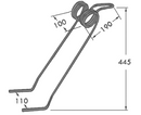 Dente seminatrice adattabile Gaspardo 18904710 filo 9