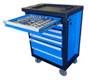 Carrello porta attrezzi professionale da officina Ama 7 cassetti 253 attrezzi assortiti
