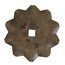 Coltello dentato Ø 95 foro quadrato 11x11mm per trincia confezione da 2 pezzi