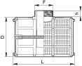 FILTRO A T 1"1/4M. D.88X120 ARAG 304151
