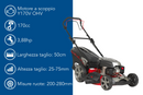 Rasaerba a trazione Ama TRX 511 da 170cc funzioni 4in1