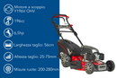 Rasaerba a trazione Ama TRX 560HL da 196cc funzioni 4in1