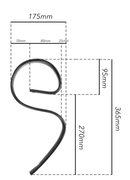 Molla flex-pall bassa con foro 25x8mm