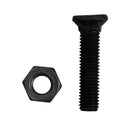 Bullone testa ovale M10x45 con dado confezione da 100 pezzi