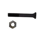 Bullone testa ovale M10x70 con dado confezione da 25 pezzi