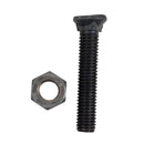 Bullone testa ovale M10x55 con dado confezione da 25 pezzi