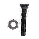 Bullone testa ovale M10x55 con dado confezione da 25 pezzi