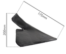 Vomere a lancia 2 fori 200x6mm adattabile a Siderman