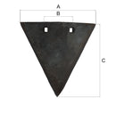 Vomerina Ama per ancora estirpatorea da 315x275mm con due fori