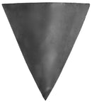 Vomerina a saldare in acciaio stampato larghezza 200mm e lato obliquo 230mm