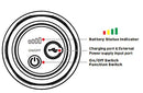 Ama Girofaro a base magnetica Base magnetica Arancione/bianco