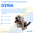 Pompa nafta a membrana adattabile Carraro 3637290M91