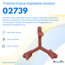 Tridente erpice adattabile Howard in ghisa confezione da 2 pezzi