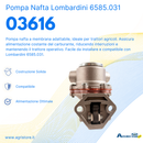 Pompa nafta a membrana adattabile Lombardini 6585.031