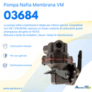 Pompa nafta a membrana adattabile VM 1.518.0016A