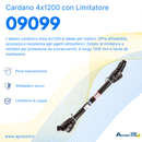 Cardano con limitatore a nottolini 4x1200