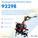Motozappa Ama MTZ100G a scoppio 212cc
