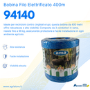 Bobina filo elettrificato per cinghiali Premium line 400m 3 conduttori