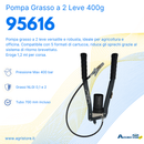 Pompa grasso a 2 leve da 400g