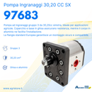 Pompa ad ingranaggi gruppo 3 30,20 CC sx