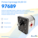 Pompa ad ingranaggi gruppo 3 44,60 CC sx