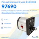 Pompa ad ingranaggi gruppo 3 53,00 CC dx