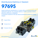 Distributore elettrico 2 sezioni 3/8 BASIC