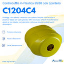 Controcuffia in plastica con sportello Ø280 confezione da 2 pezzi