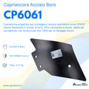 Copriancora a un foro per ancora ripuntatore curva dx