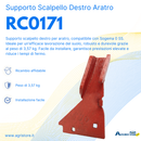 Supporto scalpello dx adattabile Sogema 0 SS
