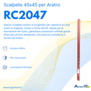 Scalpello per corpi aranti adattabili a produzione Sogema,Viviani,Otma 45x45 sx