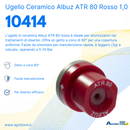 Ugello in ceramica Albuz ATR 80 rosso 1,0 confezione da 3 pezzi