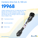 Cardano Ama con limitatore a dischi di attrito cat. 6 100cm 4 ferodi