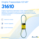 Cinghia trapezoidale 4L 91"