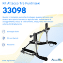 Kit attacco tre punti completo adattabile Iseki