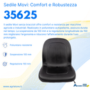 Sedile garden serie Movi senza braccioli
