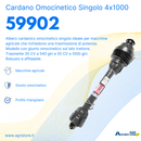 Cardano omocinetico singolo 4x1000 Quality line