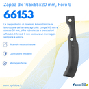 Zappa dx L 165,H 55,s 20,foro 9